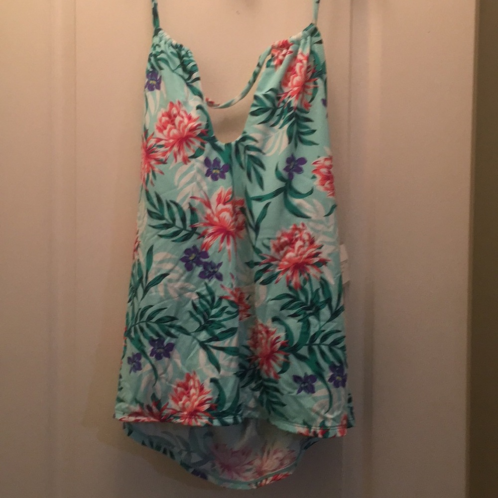 Liz Claiborne Plus size 16W Slim tankini Top new